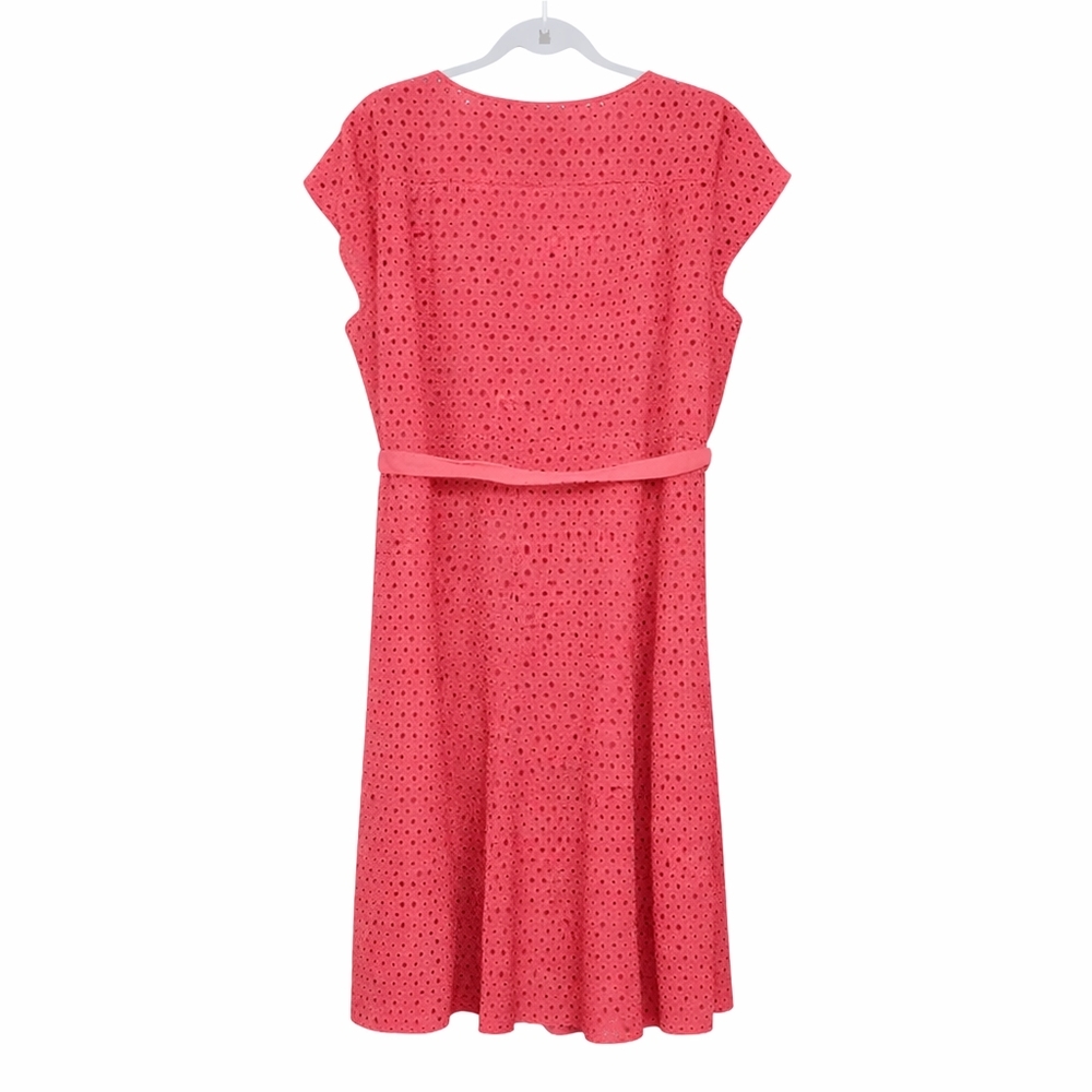 Villager by Liz Claiborne Coral Eyelet Dress – Women’s Size 18 - Picture 5 of 6